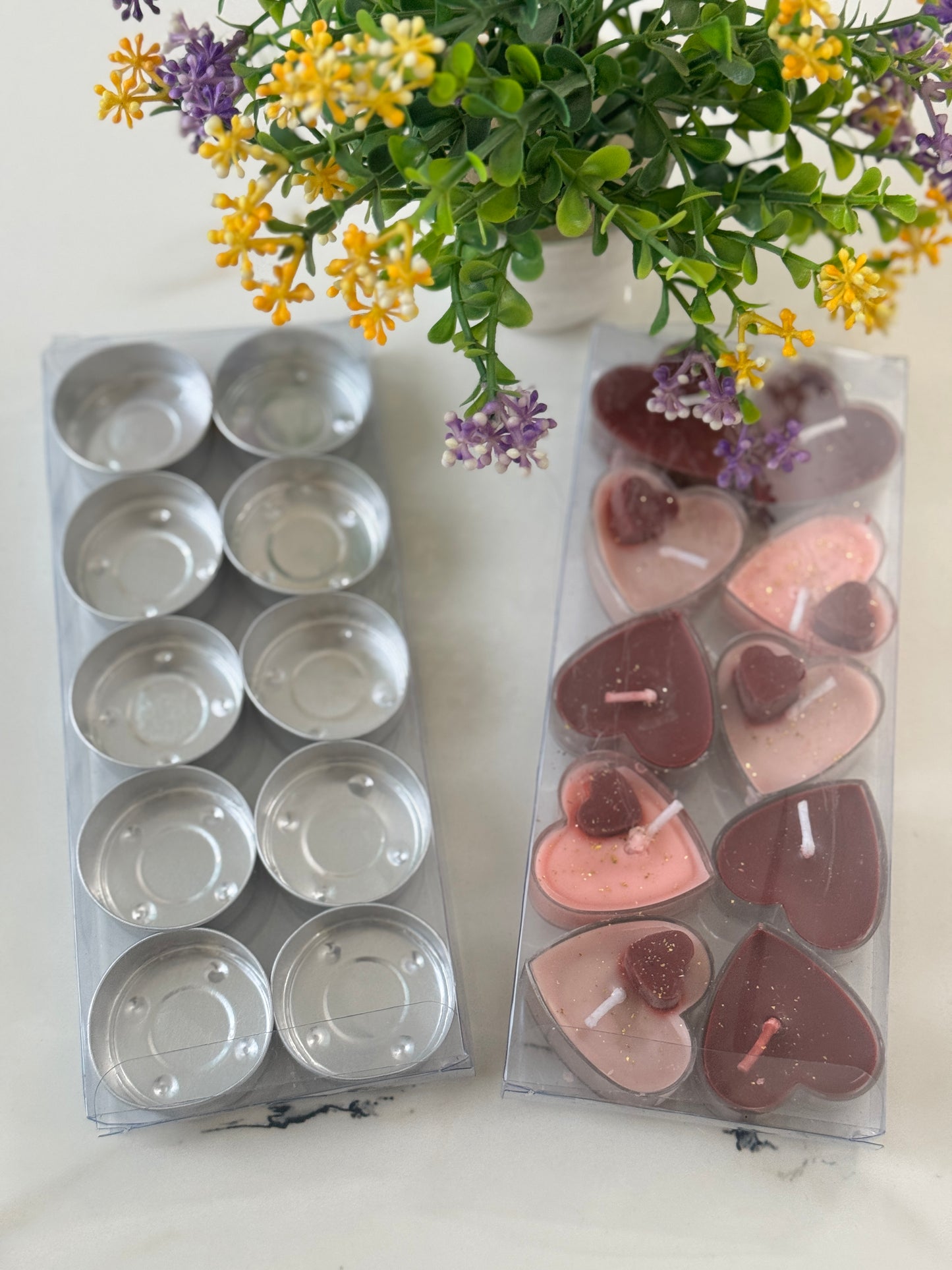 Empty Tealight Box | 78x17x185 MM | Kaju Katli Box | Daisy Candle Box | Heart Tealight Box | Tlight Box