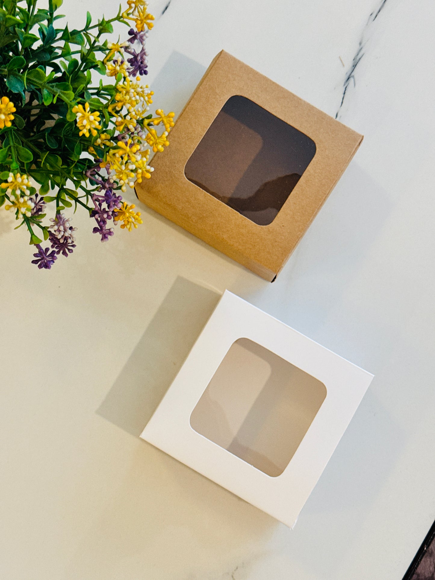 Brown & White Combo | 20 pcs both box | 4 in 1 box | Ladoo Box | 3.5 inch Urli box| Empty Box | 4x4x1.6 inch