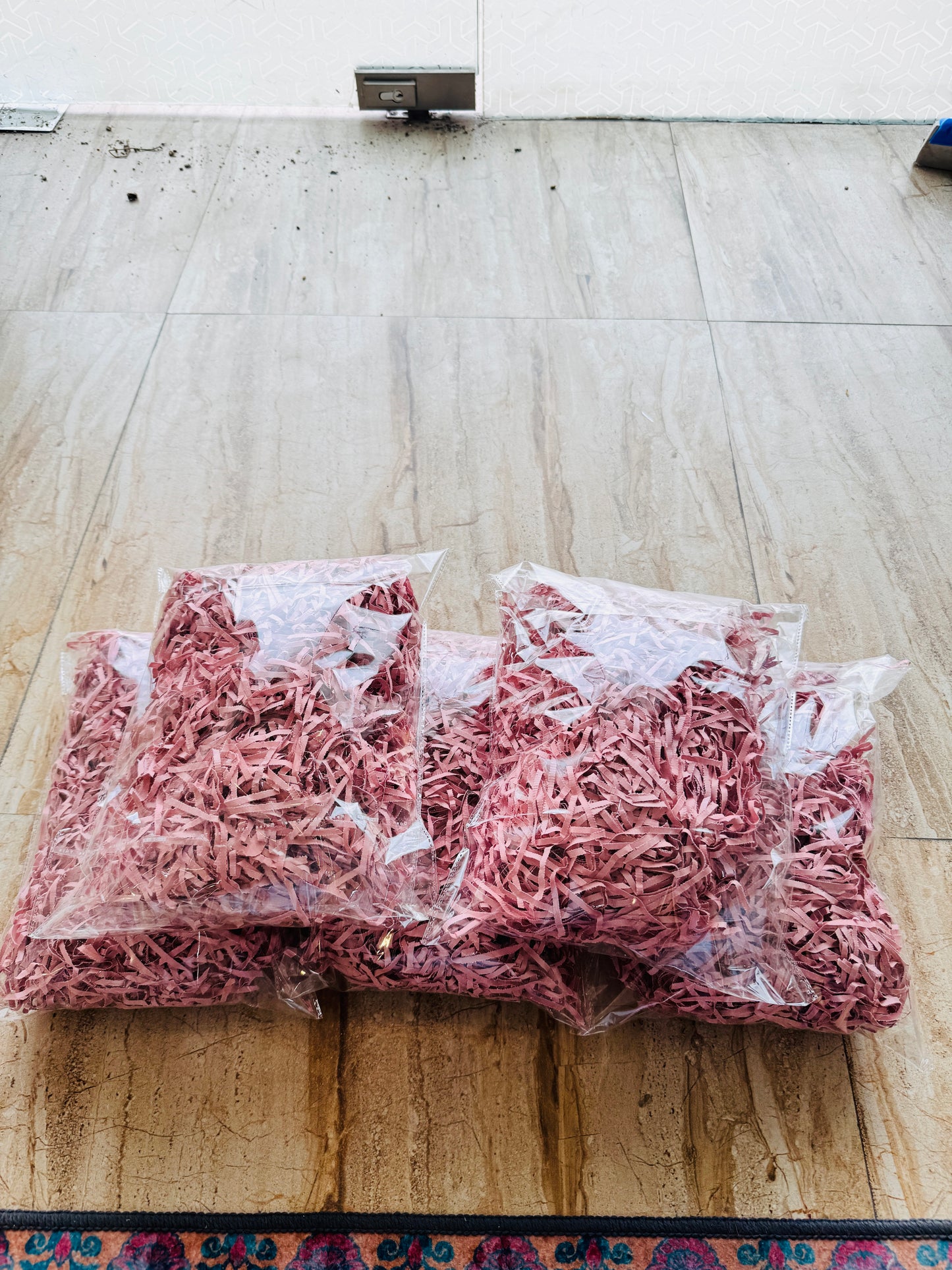 Peach Shredded Paper