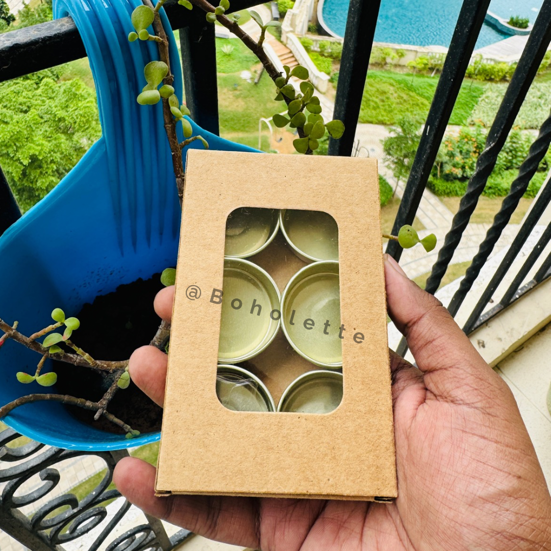 6 Tealight Box | Tea-light Paper Box | Only Box | 2.5 inch Diya box