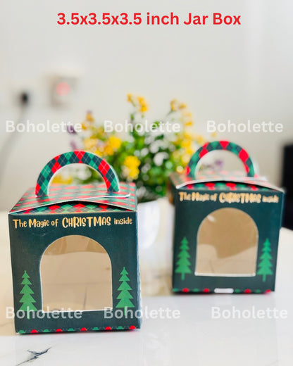 Xmas Jar Box | 3.5x3.5x3.5 inch | Christmas Box