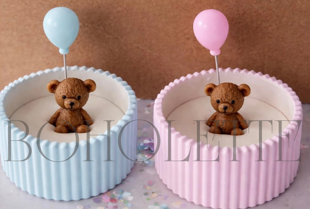 Baby Shower Concrete Jar with Heart Painted| Empty Jars |