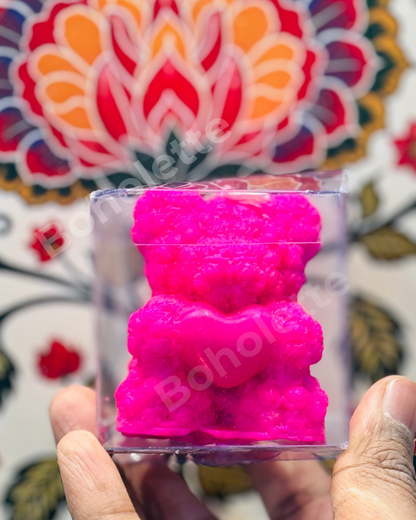 2.2x2.2x2.2 inch | Teddy Candle Pvc Box