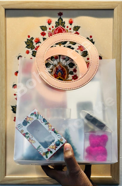 Frosted PVC Hamper Bag | Pack of 5 pcs| 9x8 inch