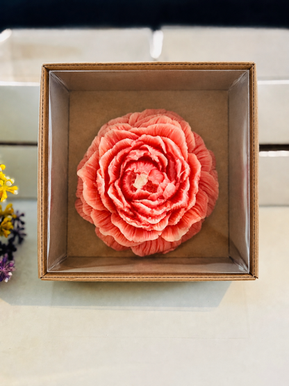 Brown Peony Box | 4x4x1.5 inch