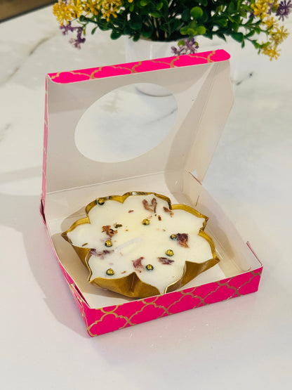3.5 inch lotus Urli box | Empty Urli Box | 3.7x3.7x0.79 inches
