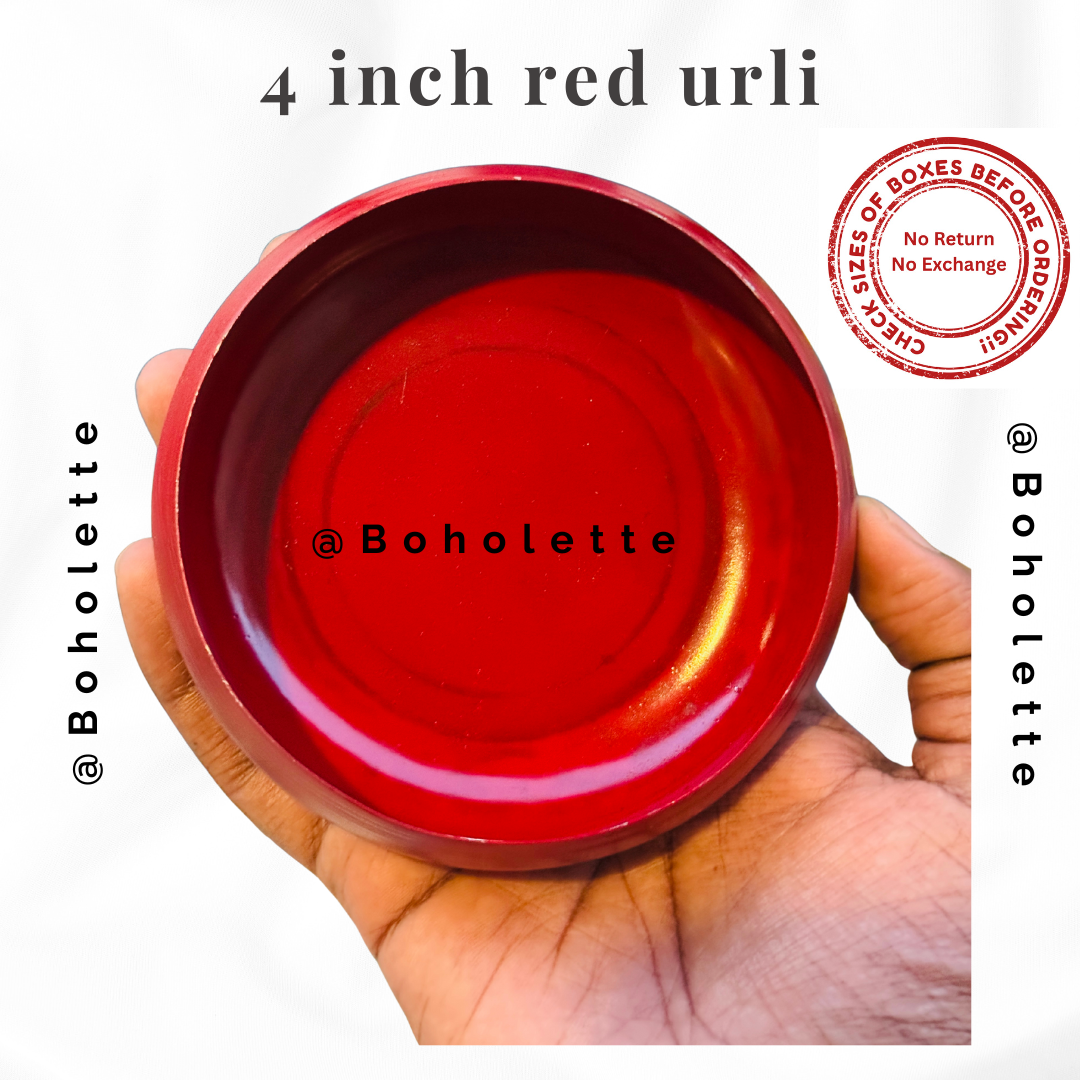 4 inch Red Urli | Christmas Urli