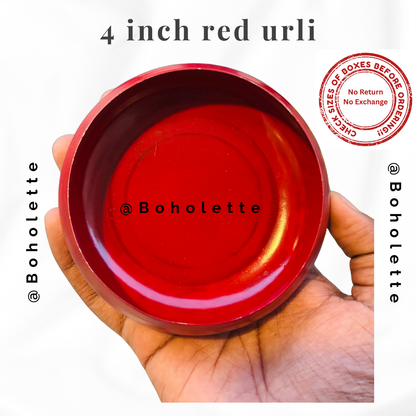 4 inch Red Urli | Christmas Urli
