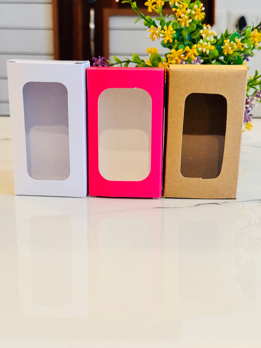 Wax Sachet Empty Box Combo| Pink, White, Brown Box | 3.75x2.17x1 inches | 10 pcs Each Color