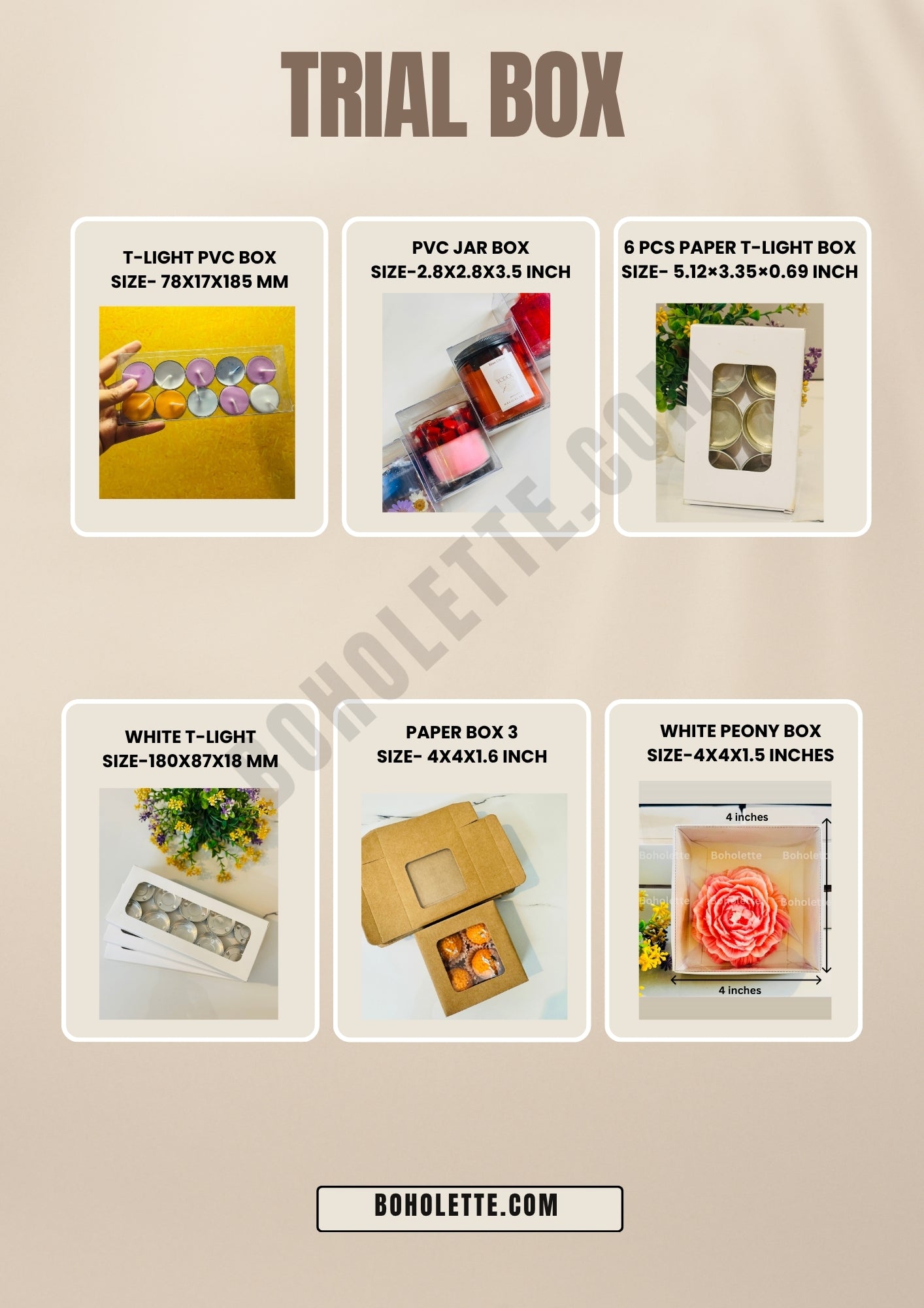 candle boxes trial pack