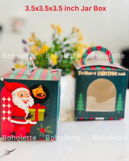 Xmas Jar Box | 3.5x3.5x3.5 inch | Christmas Box