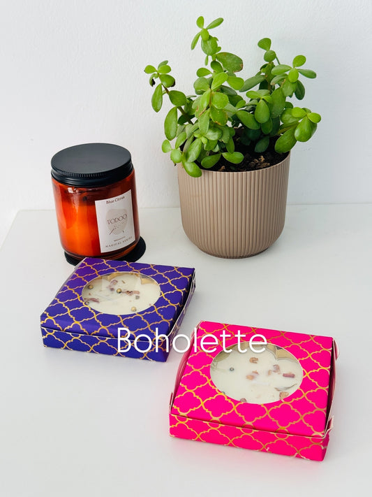 Pink & Purple 3.5 inch Lotus Urli Box Combo | 15 pcs Pink, 15 pcs purple