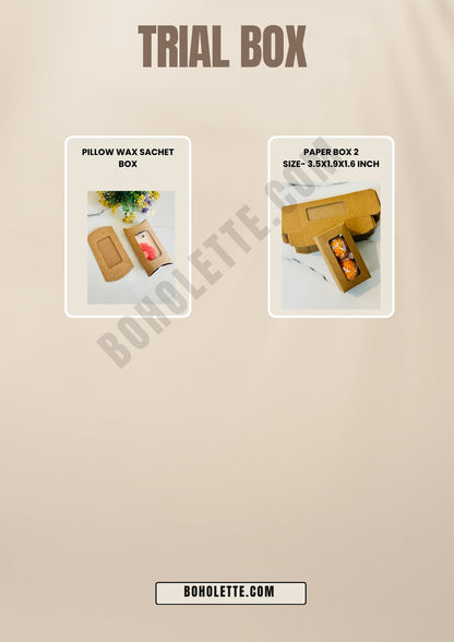 candle packaging trial boxes