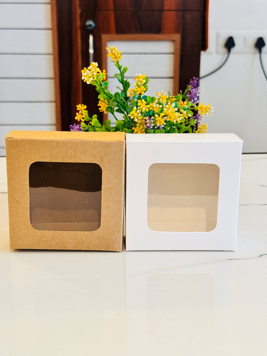 Brown & White Combo | 20 pcs both box | 4 in 1 box | Ladoo Box | 3.5 inch Urli box| Empty Box | 4x4x1.6 inch