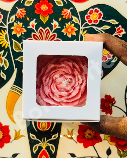 Peony Candle Box | 4 Ladoo Box | Brownie Box | 3.5x3.5x1.75 inch