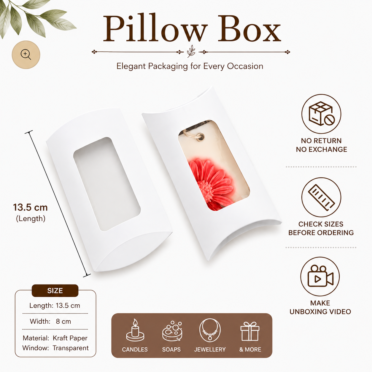 White Pillow Box