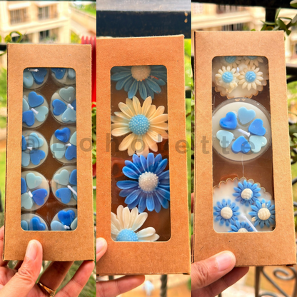 Brown Tealight Box | 10 Tlight Box | 7.8x3.1x0.7 inch