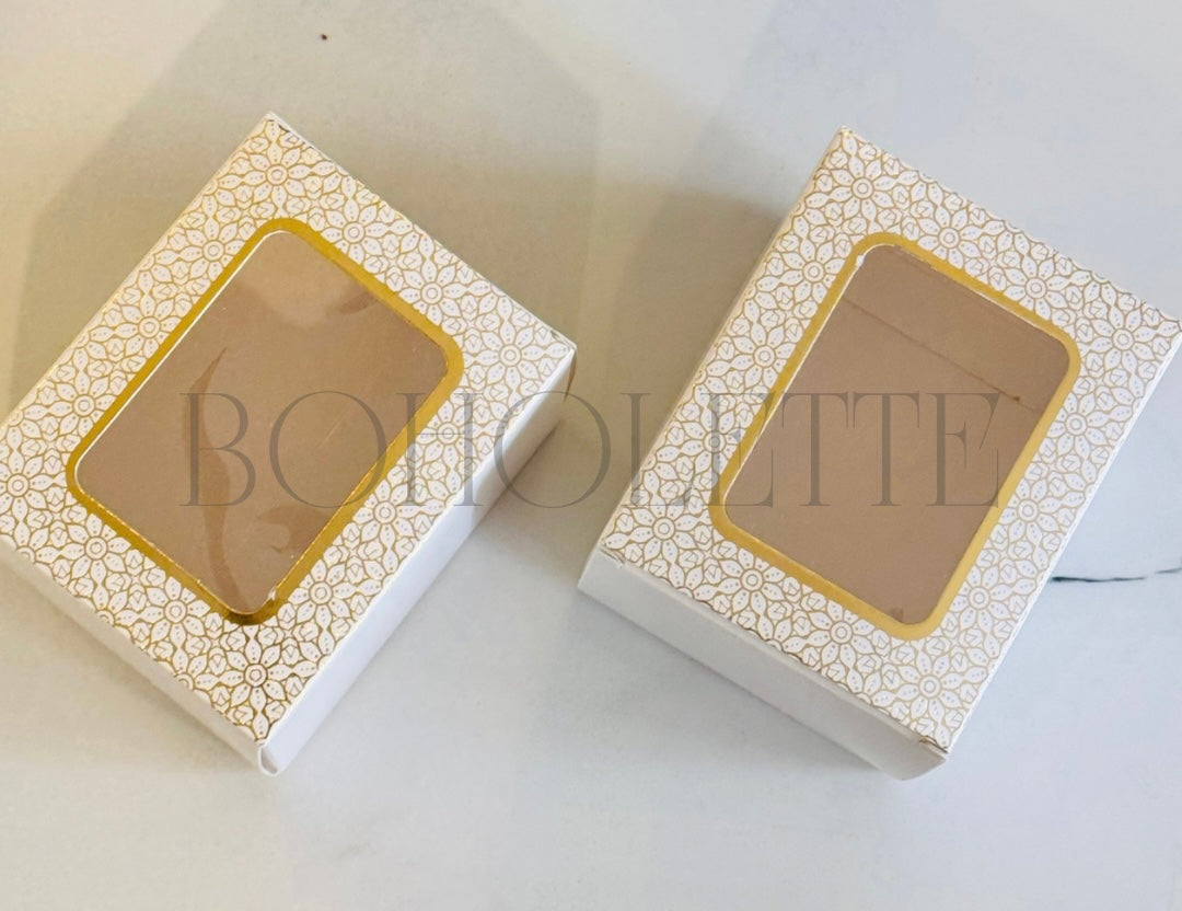 White Paper Jar Box | 3x3x3.75 inch | 200-250 ML Jar Box