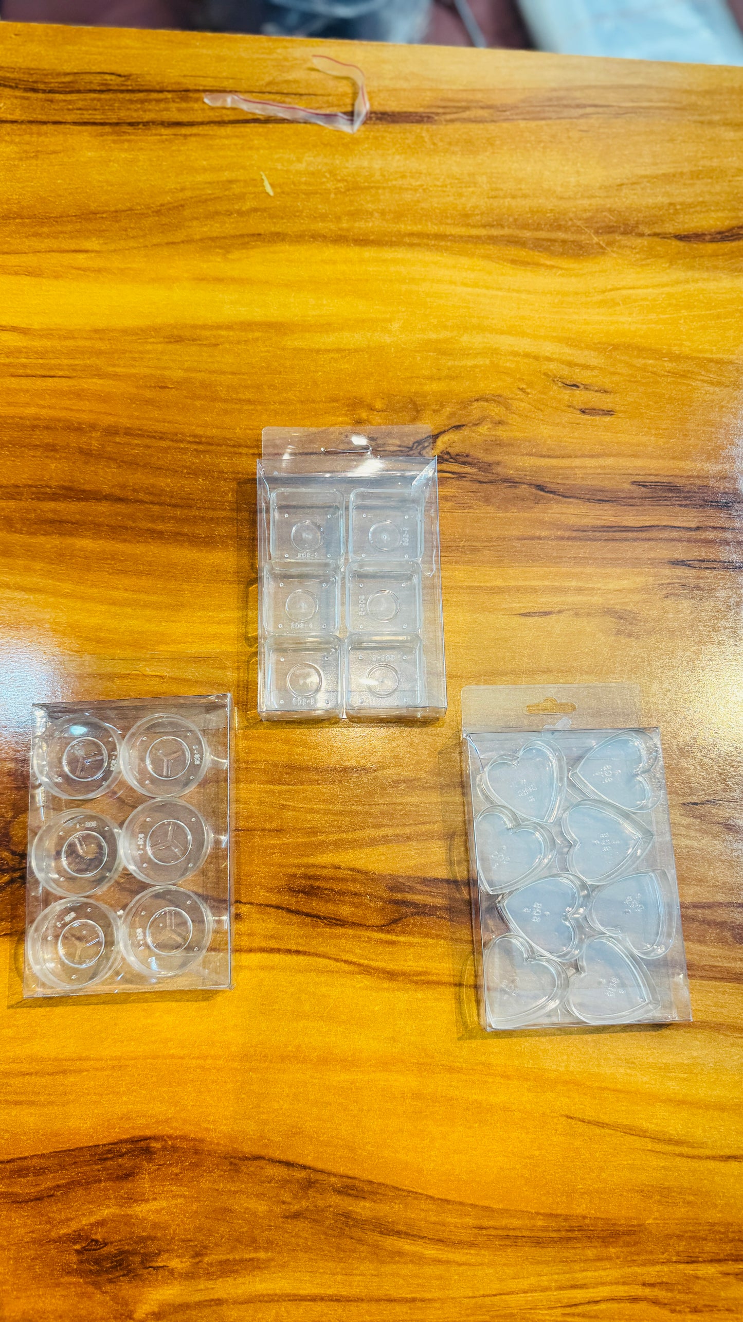 6 Pcs Tealight Pvc Box | Pvc Tlight box| 90x16x129 mm