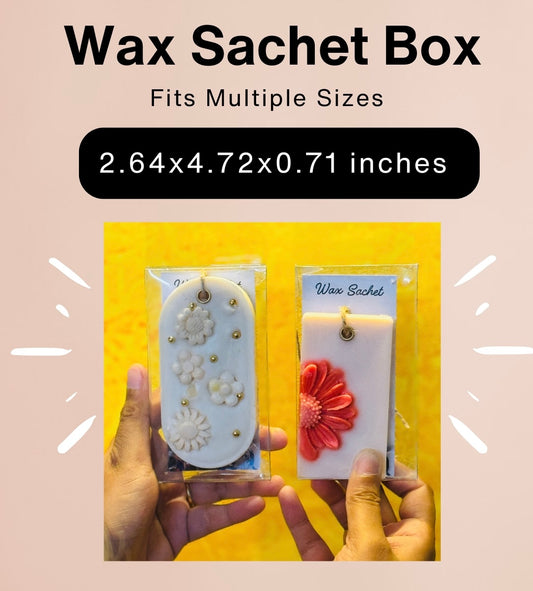 PVC Wax Sachet Box | Empty Wax Sachet Box | 2.64x4.72x0.71 inches