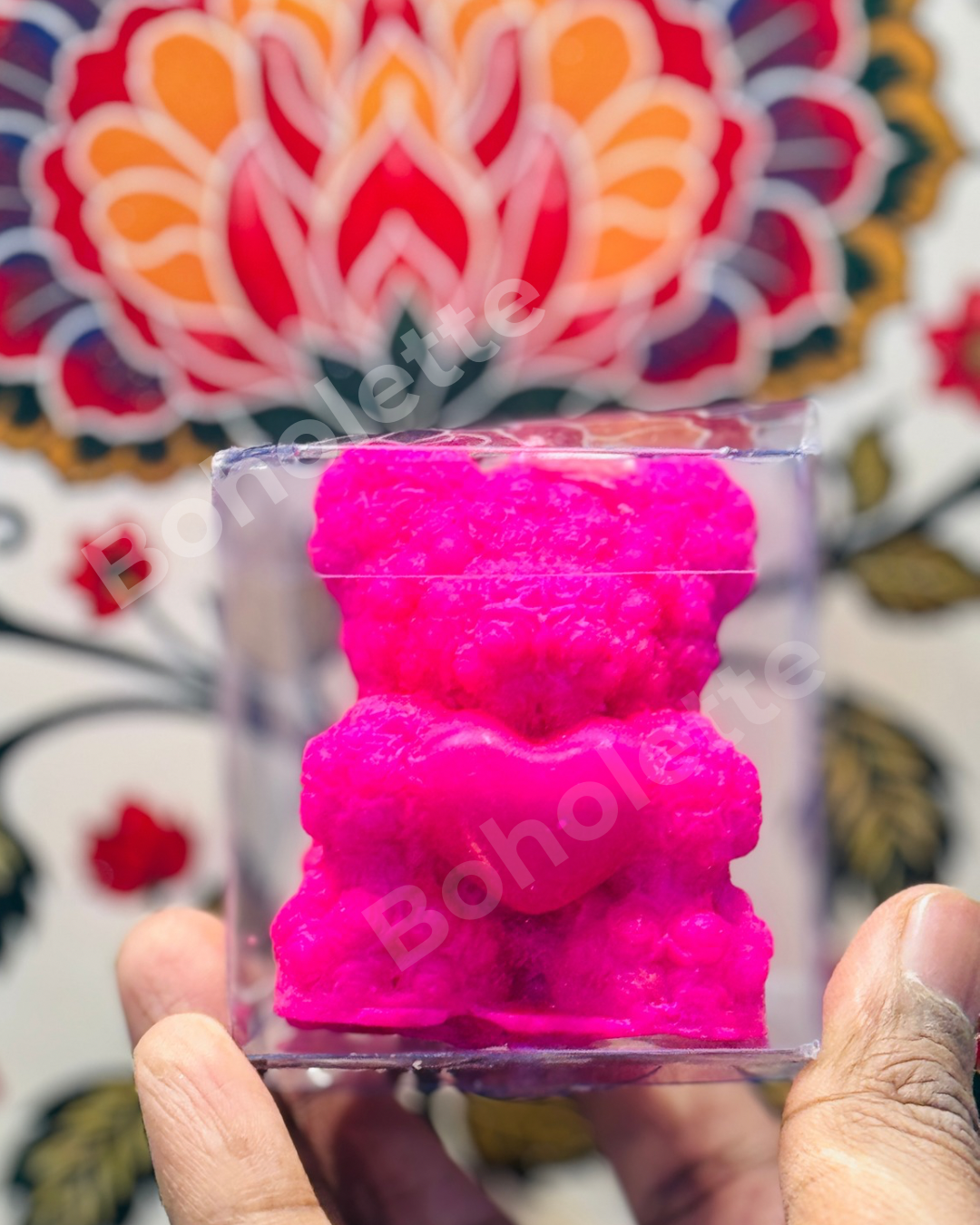 2.2x2.2x2.2 inch | Teddy Candle Pvc Box