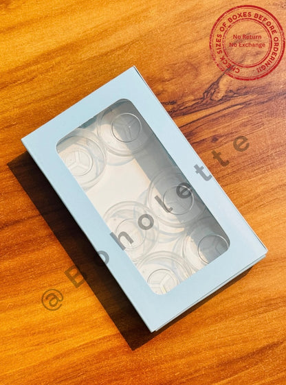 Blue Chocolate Bar Box| 6x3.5x1 inch | Tealight Box