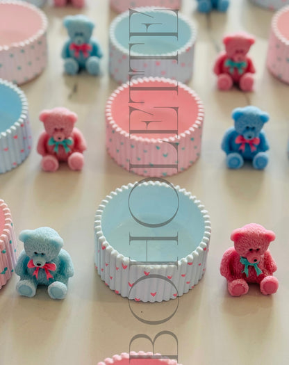 Baby Shower Concrete Jar with Heart Painted| Empty Jars |