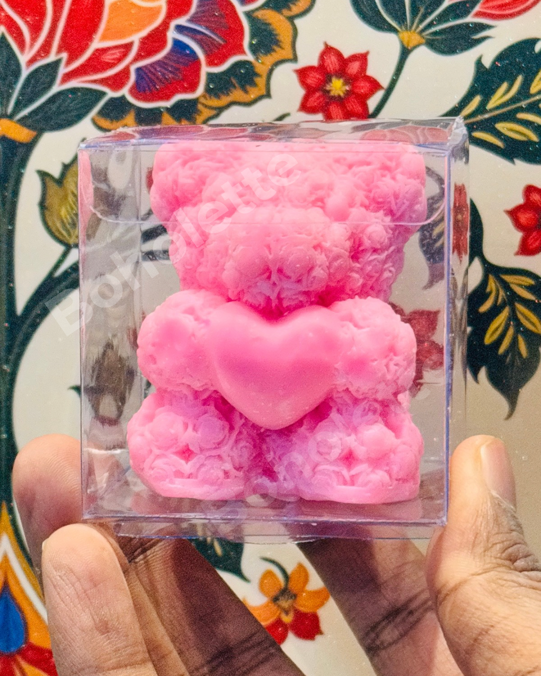 2.2x2.2x2.2 inch | Teddy Candle Pvc Box