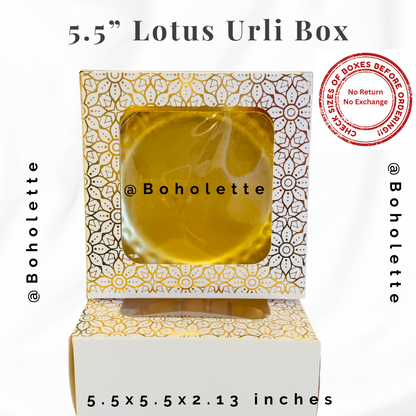 White paper box for 5.5 inch Urli candle 