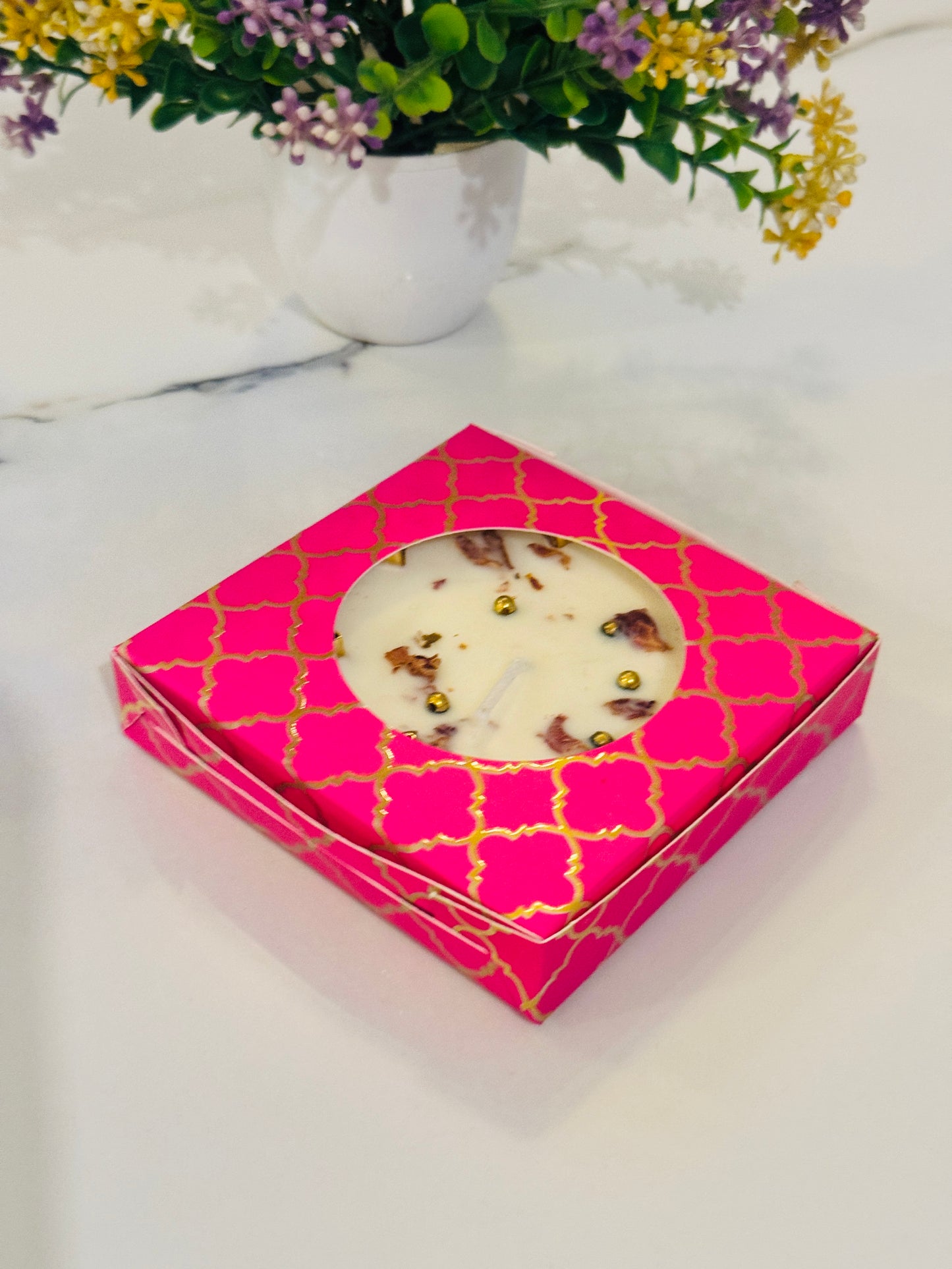 3.5 inch lotus Urli box | Empty Urli Box | 3.7x3.7x0.79 inches