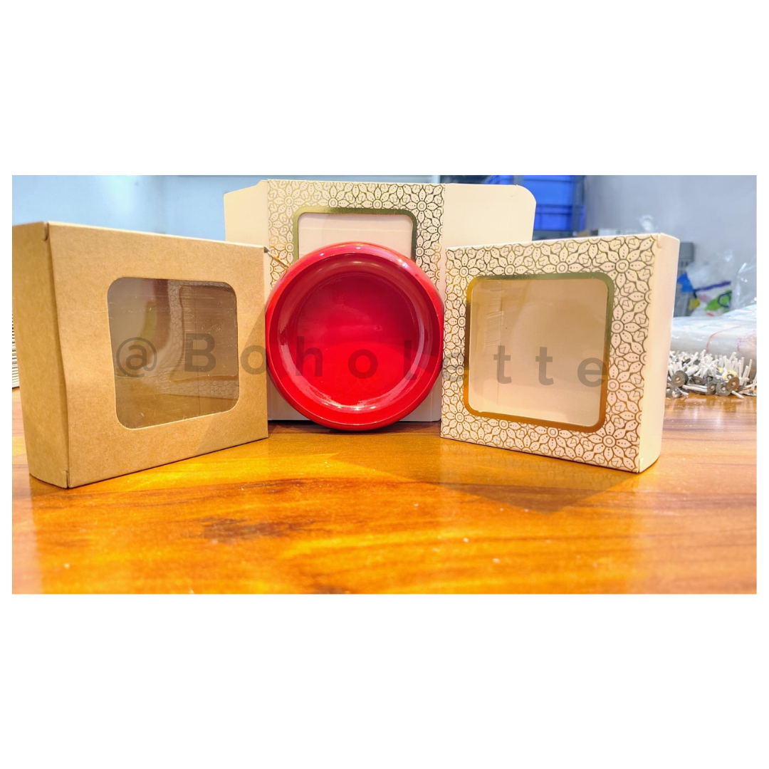 Brown & White Combo | 20 pcs both box | 4 in 1 box | Ladoo Box | 3.5 inch Urli box| Empty Box | 4x4x1.6 inch