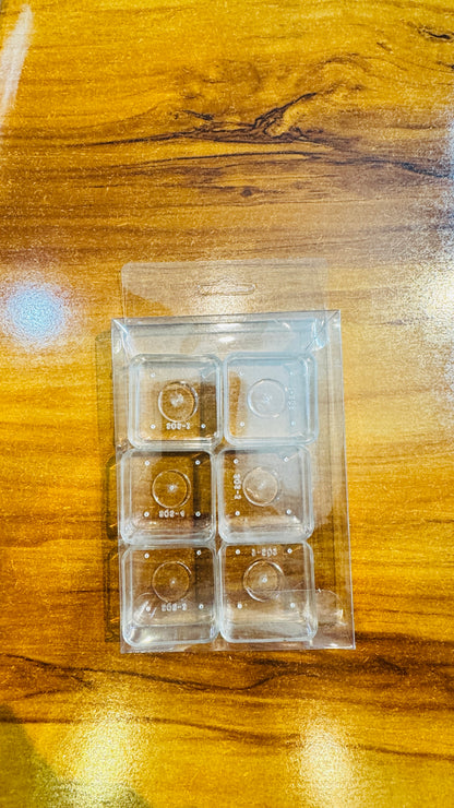 6 Pcs Tealight Pvc Box | Pvc Tlight box| 90x16x129 mm