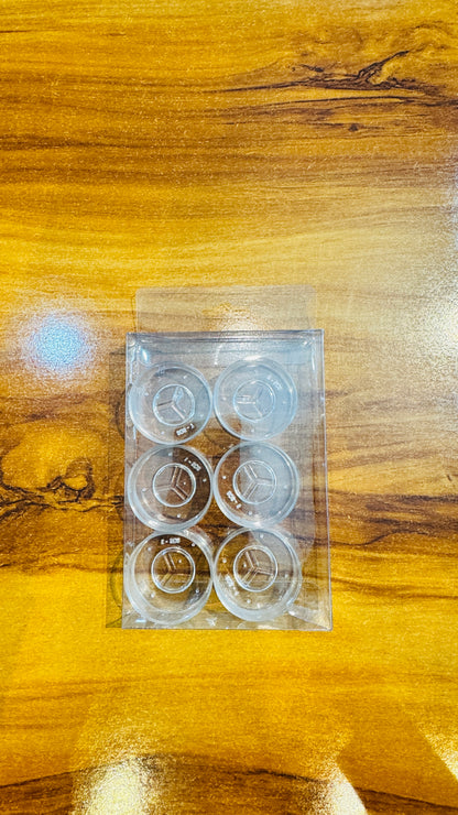 6 Pcs Tealight Pvc Box | Pvc Tlight box| 90x16x129 mm