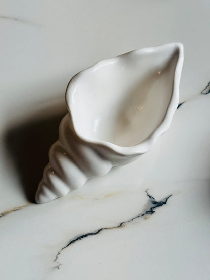 50 ML| Wholesale Empty Shell Concrete Candle Jar | 4x2 Inches |Sea Shell
