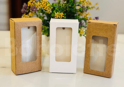 Wax Sachet Empty Box Combo|White, Brown Box | 4.2x2.2x1.2 inches | 10 pcs Each Color