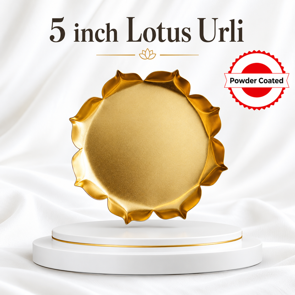 5 Inch Urli | Empty Urli | Lotus Urli