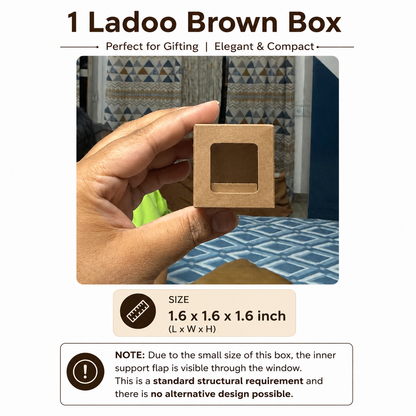 Paper Box 1: Ladoo Paper Box | Mini Bubble Paper Box| 1.6x1.6x1.6 inch