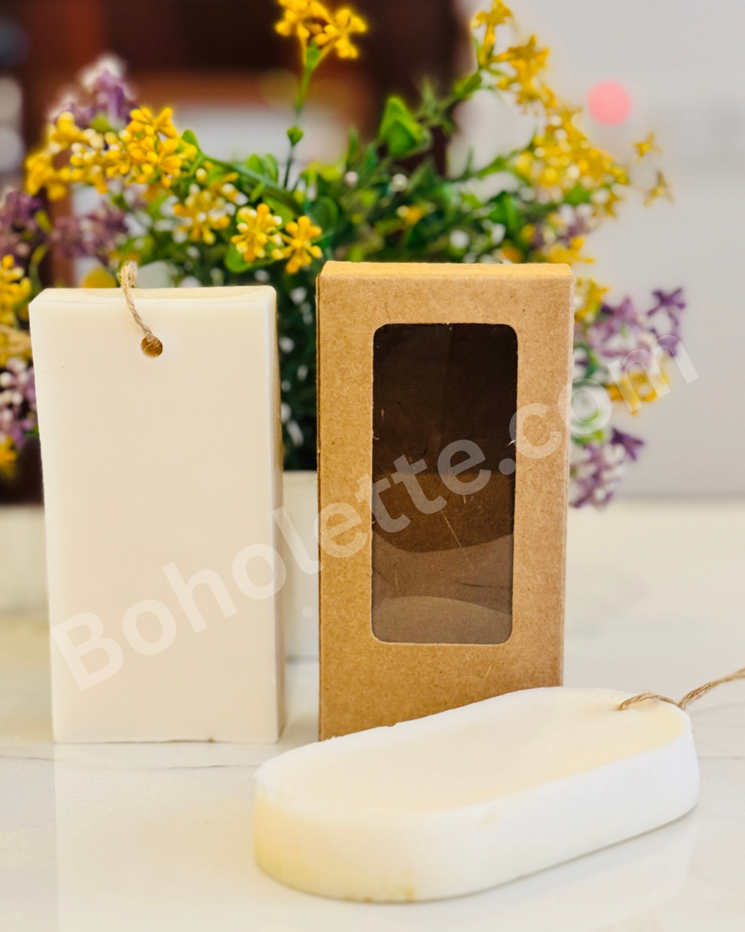 Brown Wax Sachet Box | 4.2x2.2x1.2 inches
