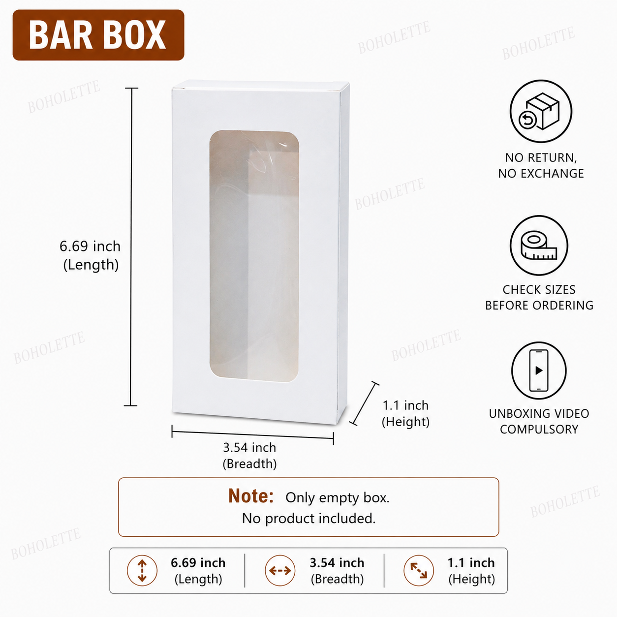 Easy Bar Box | 6.69x3.54x1.1 inch