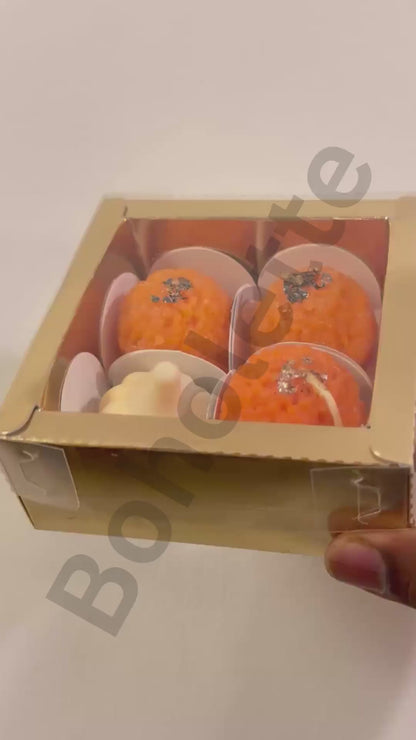 4 Cavity Golden Box (White Cavities)