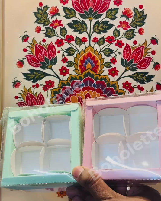 Pink & Green Combo| 10 pcs Each | 4x4x1.5 inch