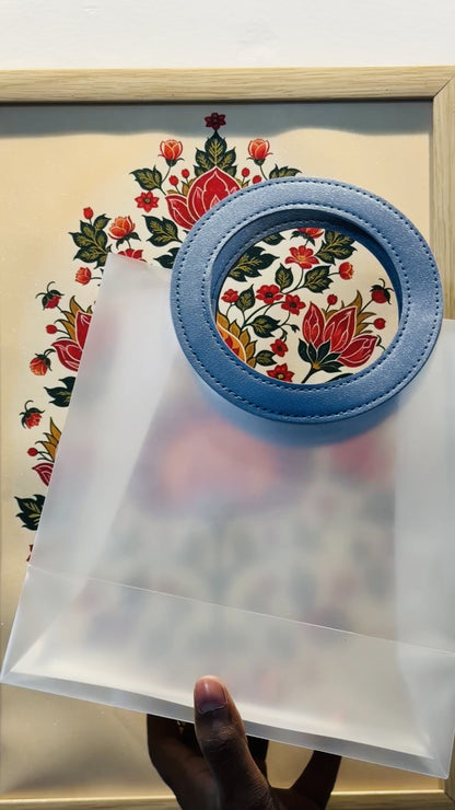 Frosted PVC Hamper Bag | Pack of 5 pcs| 9x8 inch