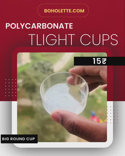 Big Round Tealight | Jumbo Circle Tlight | Circle Polycarbonate