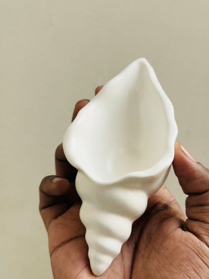 50 ML| Wholesale Empty Shell Concrete Candle Jar | 4x2 Inches |Sea Shell