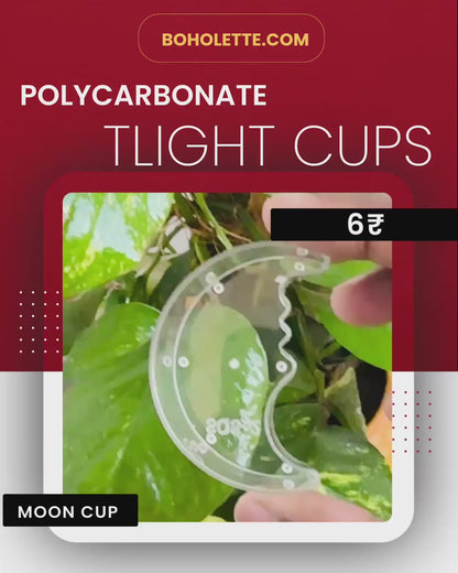 Moon Polycarbonate Tealight